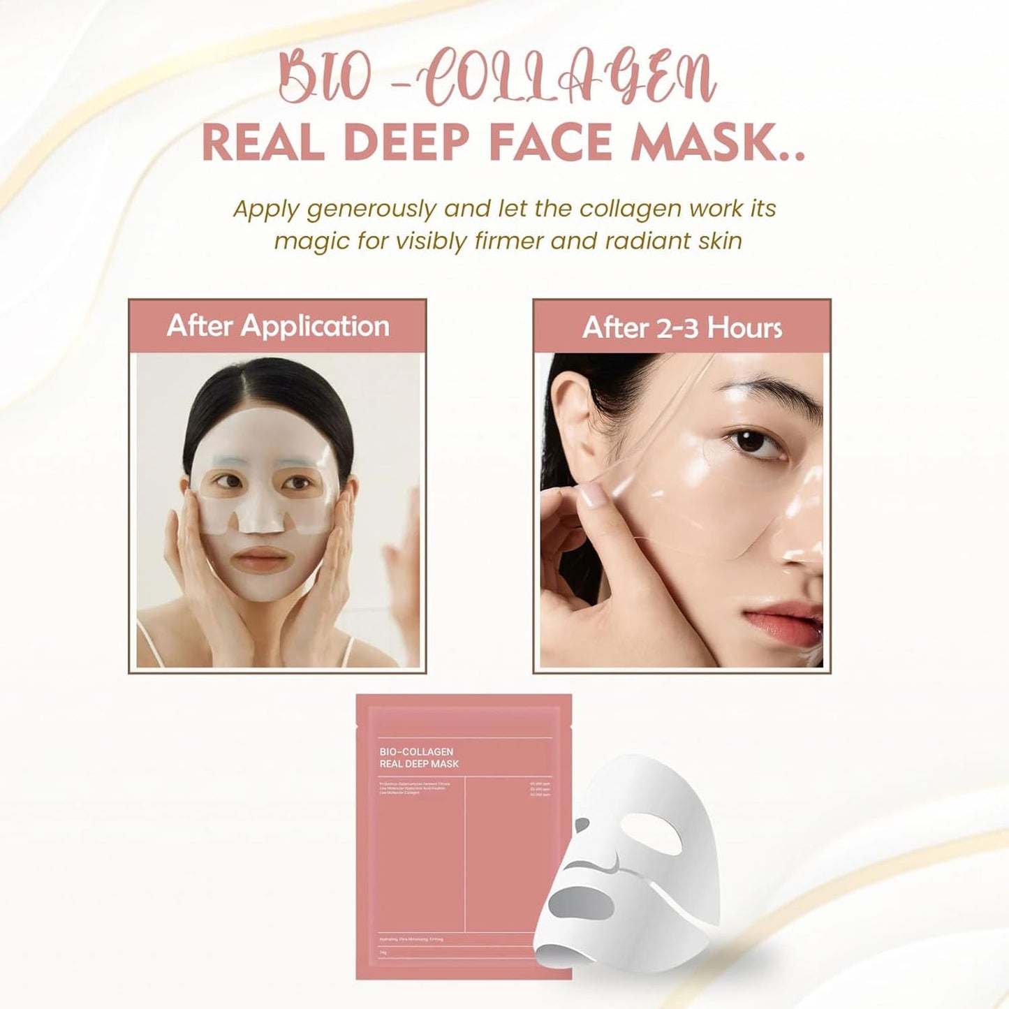 BIO COLLAGEN FACE MASK (Pack of 4)