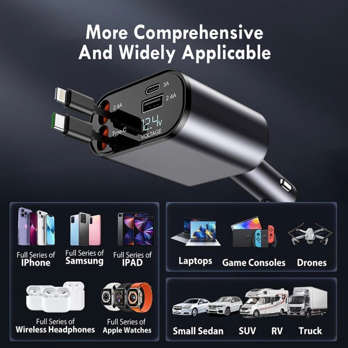 4 in 1 Car Charger